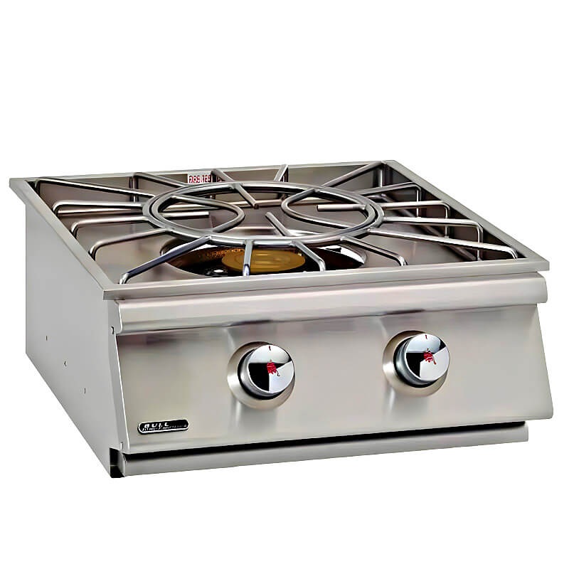 Bull Built-In Stainless Steel Gas Power Burner With Stainless Steel Lid