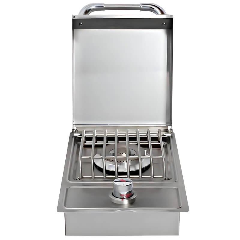 Bull Drop In Gas Single Side Burner With Stainless Steel Lid