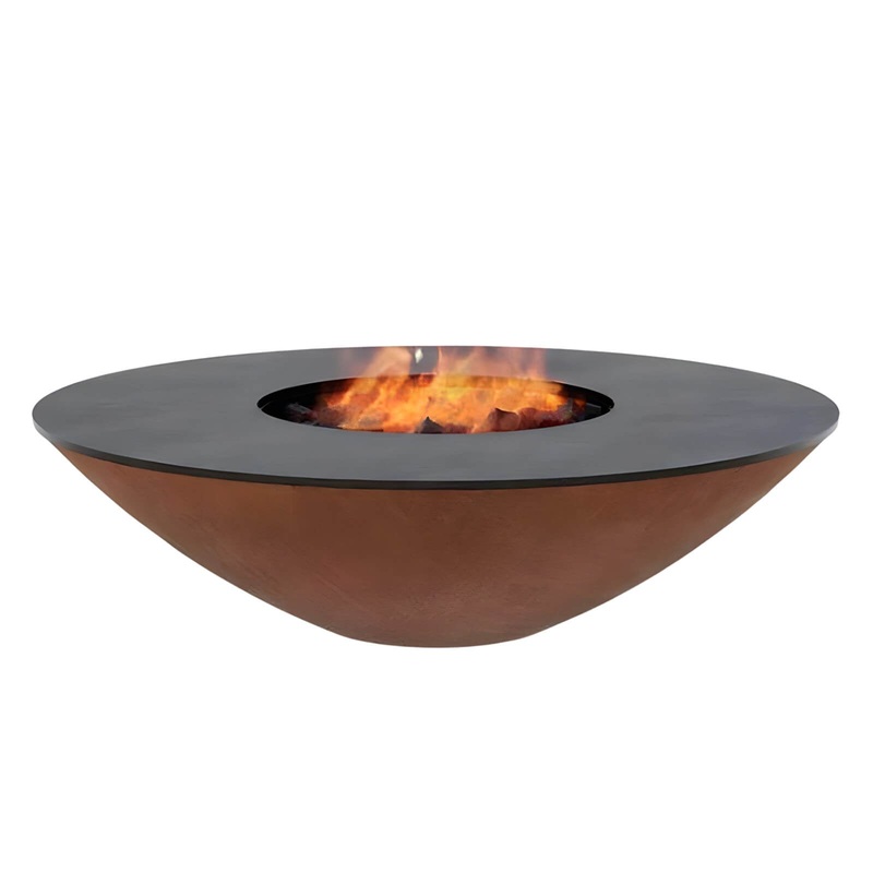 Arteflame Classic 40 Inch Fire Bowl Grill with Cooktop