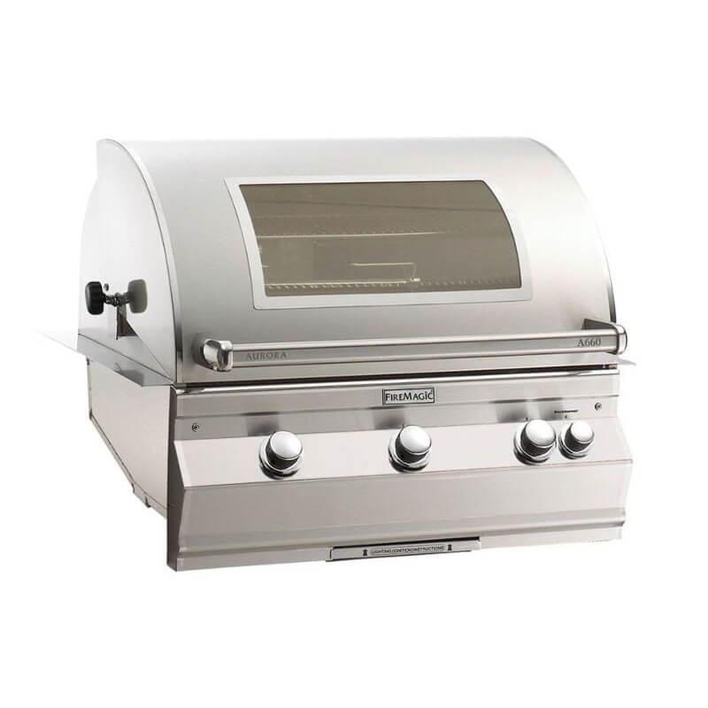 Fire Magic Aurora A660I 30-Inch Built-In Gas Grill with Magic View Window & Infrared Burner