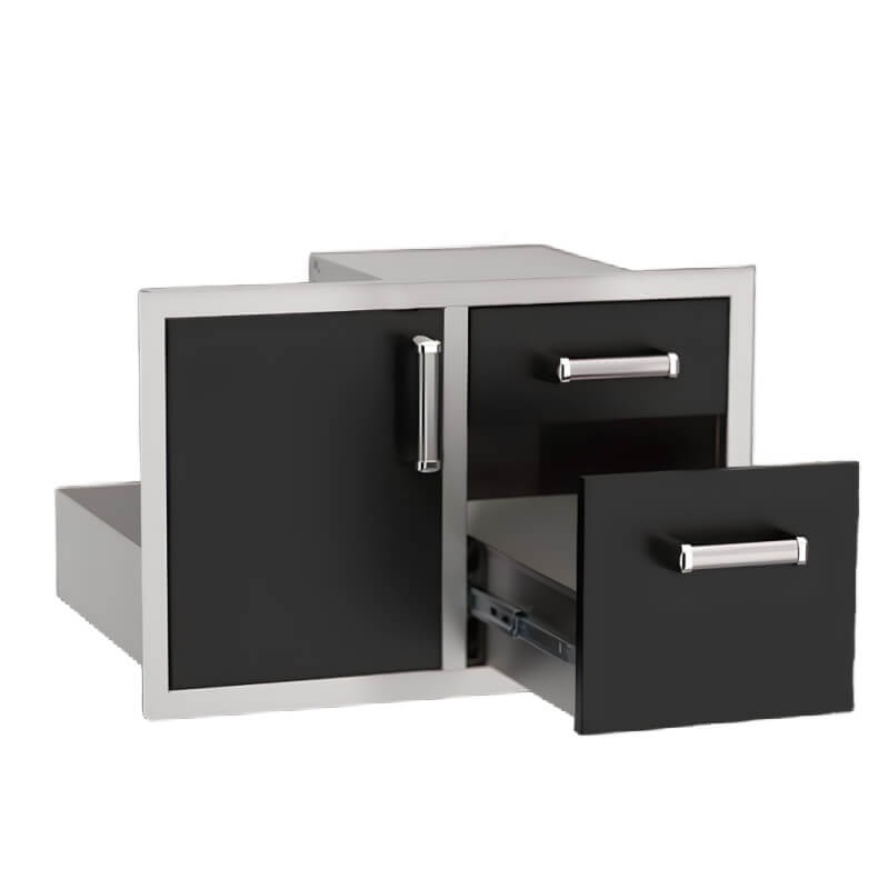 Fire Magic Echelon 30 Inch Access Door & Double Drawer Combo - 53810BSC