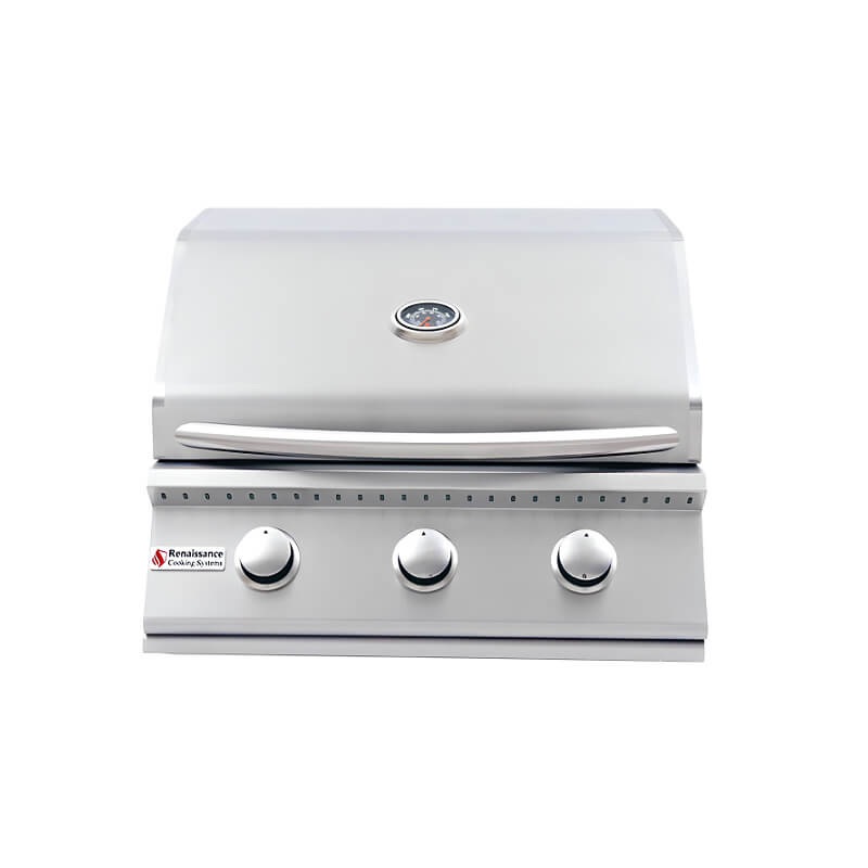 RCS Premier 26 Inch 3 Burner Built In Gas Grill