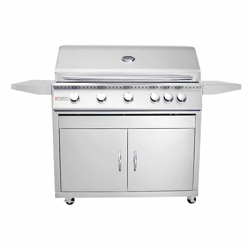 RCS Premier 40 Inch 5 Burner Freestanding Gas Grill With Rear Infrared Burner