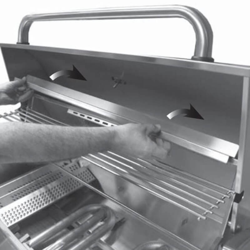 American Outdoor Grill 24 Inch Stainless Steel Wind Deflector - 24-B-24