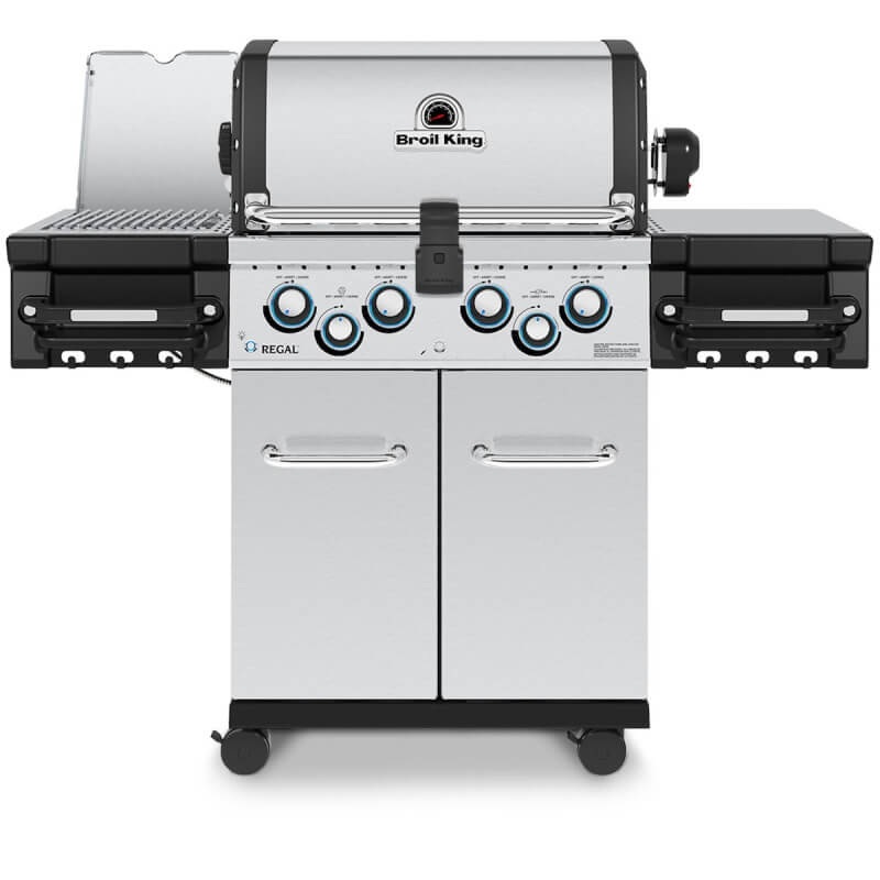 Broil King Regal S 490 PRO IR 4-Burner Gas Grill With Rotisserie & Infrared Side Burner