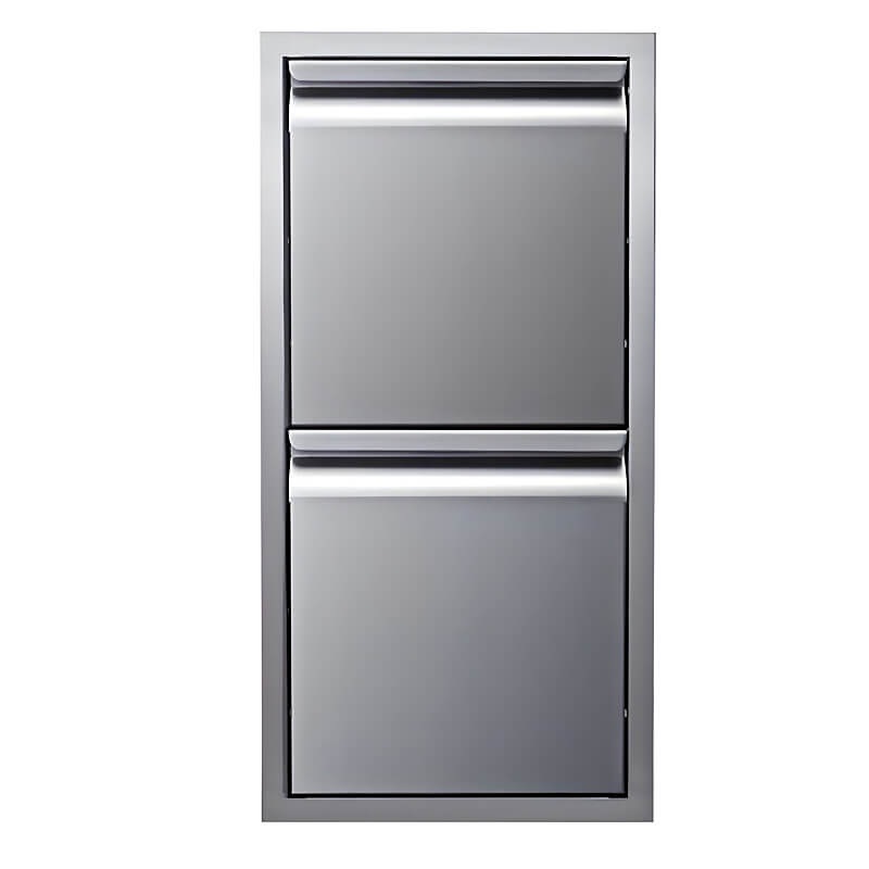 Memphis Grills 15 Inch Stainless Steel Double Access Drawer - VGC15DB2