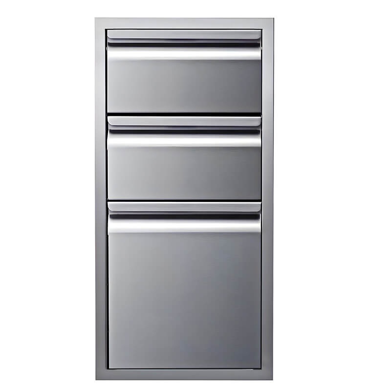 Memphis Grills 15-Inch Stainless Steel Triple Access Drawer - VGC15DB3