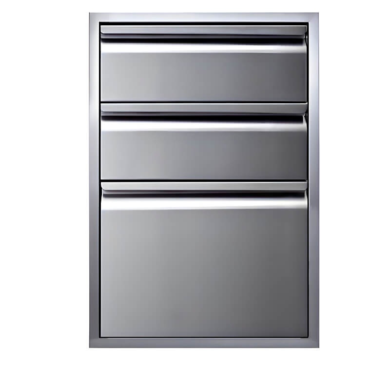 Memphis Grills 21-Inch Stainless Steel Triple Access Drawer - VGC21DB3