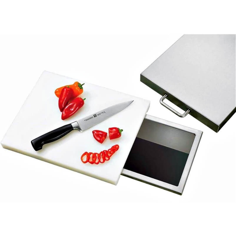 Summerset 14-Inch x 10-Inch Trash Chute & Cutting Board with Lid - SSTC-14