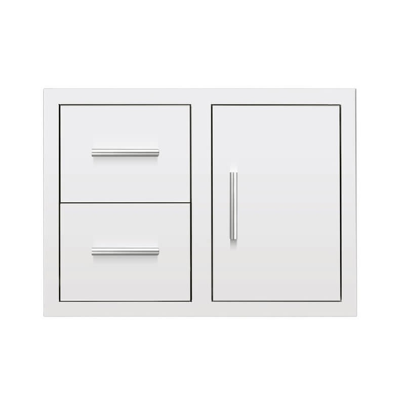 Summerset 30 Inch Flush Mount 2 Drawer & Access Door Combo - DC2-30