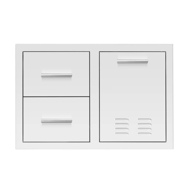 Summerset 33-Inch 2 Drawer and Propane Tank Pullout Drawer Combo - DC2-33LP