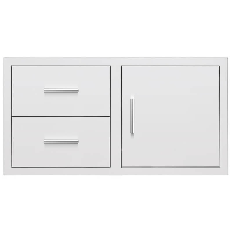 Summerset 42 Inch Flush Mount 2 Drawer & Access Door Combo - DC2-42