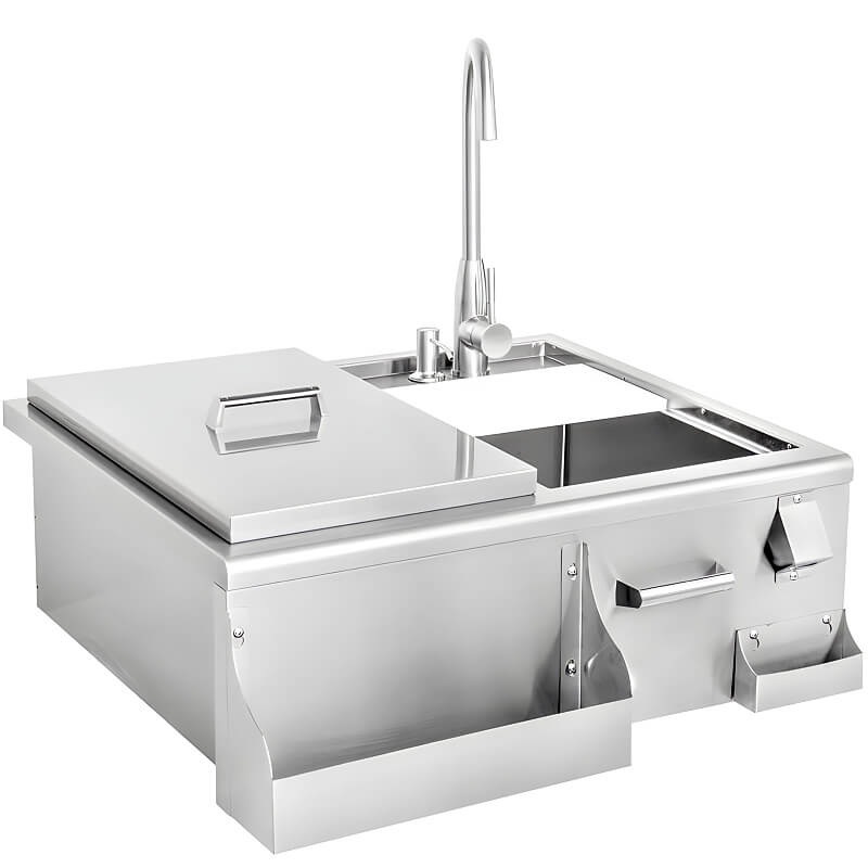 Blaze 30-Inch Beverage Center With Sink and Ice Bin Cooler - BLZ-30CKT-SNK