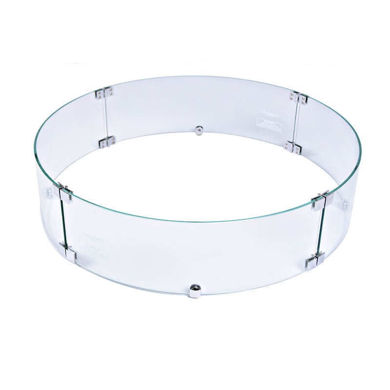 Elementi Plus Round Tempered Glass Wind Screen for Fire Bowls