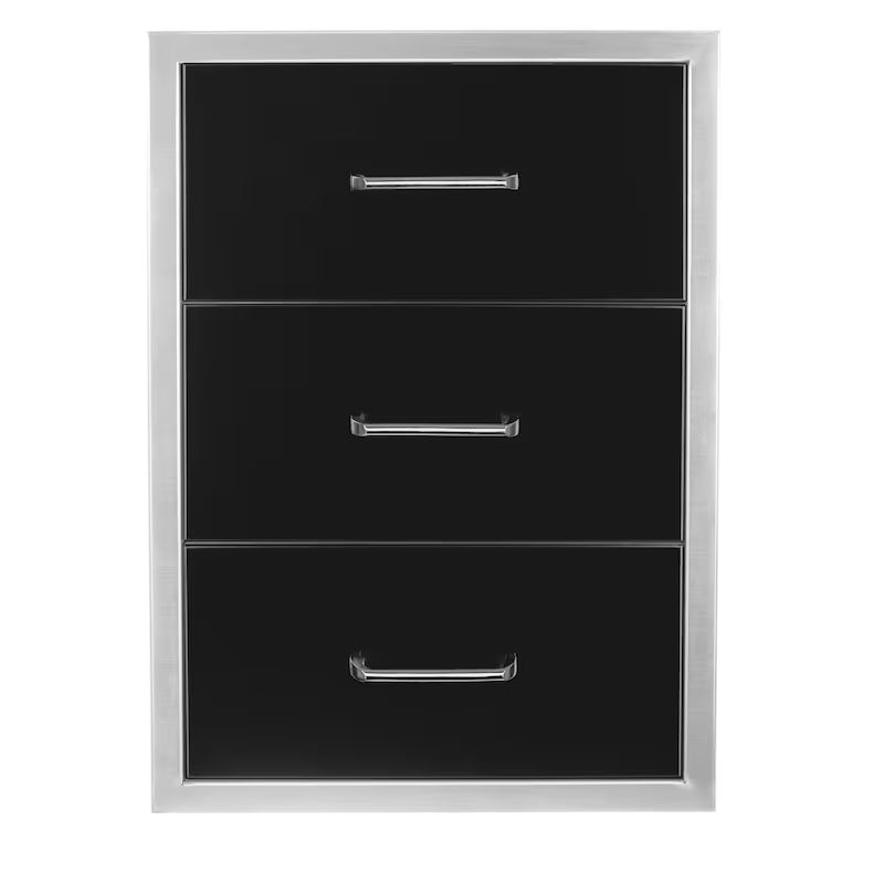 Wildfire 19 X 26 Inch Ranch Triple Drawer - WF-TDW1926-BSS