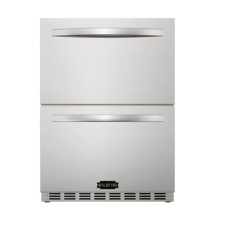 Wildfire 24 Inch 5.3 Cu. Ft. Double Drawer Outdoor Refrigerator - WFRDD-24