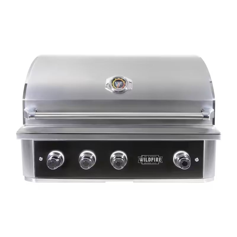 Wildfire Ranch Pro 36 Inch Black 304 Stainless Steel Built In Gas Grill