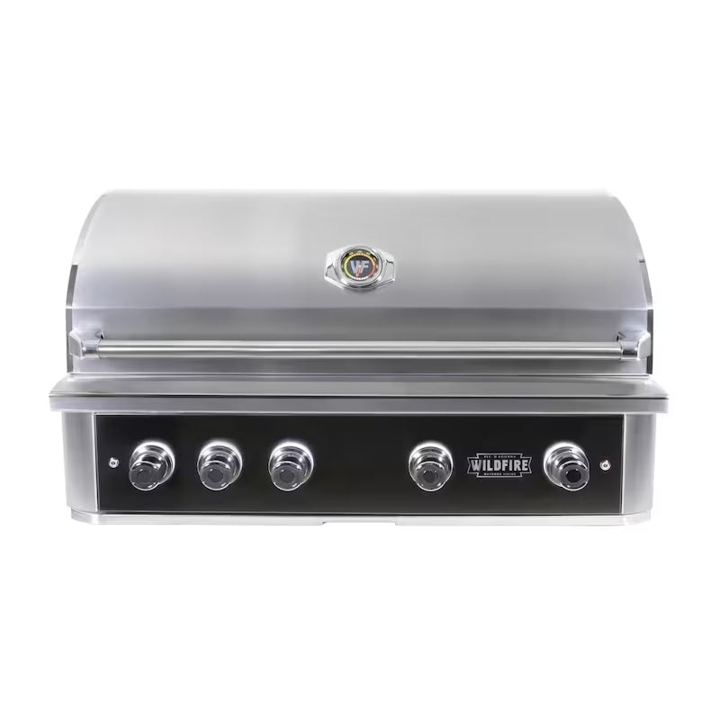 Wildfire Ranch Pro 42 Inch Black 304 Stainless Steel Built In Gas Grill