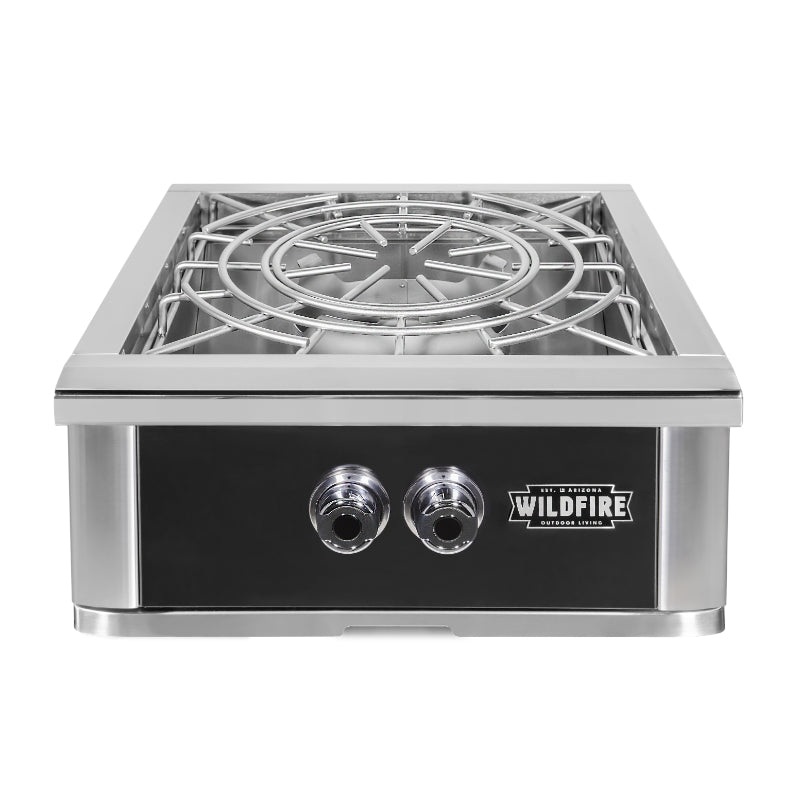 Wildfire Ranch Pro Black Stainless Steel Built-In Power Burner