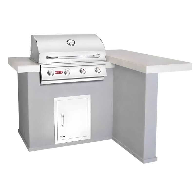 Bull Patio Q L-Shaped BBQ Grill Island