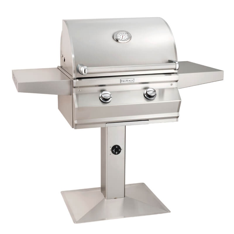 Fire Magic Choice CM430S Multi-User 24-Inch Gas Grill On Patio Post Mount