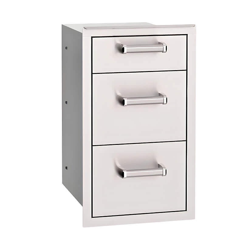 Fire Magic Premium Flush 14-Inch Triple Access Drawer - 53803SC