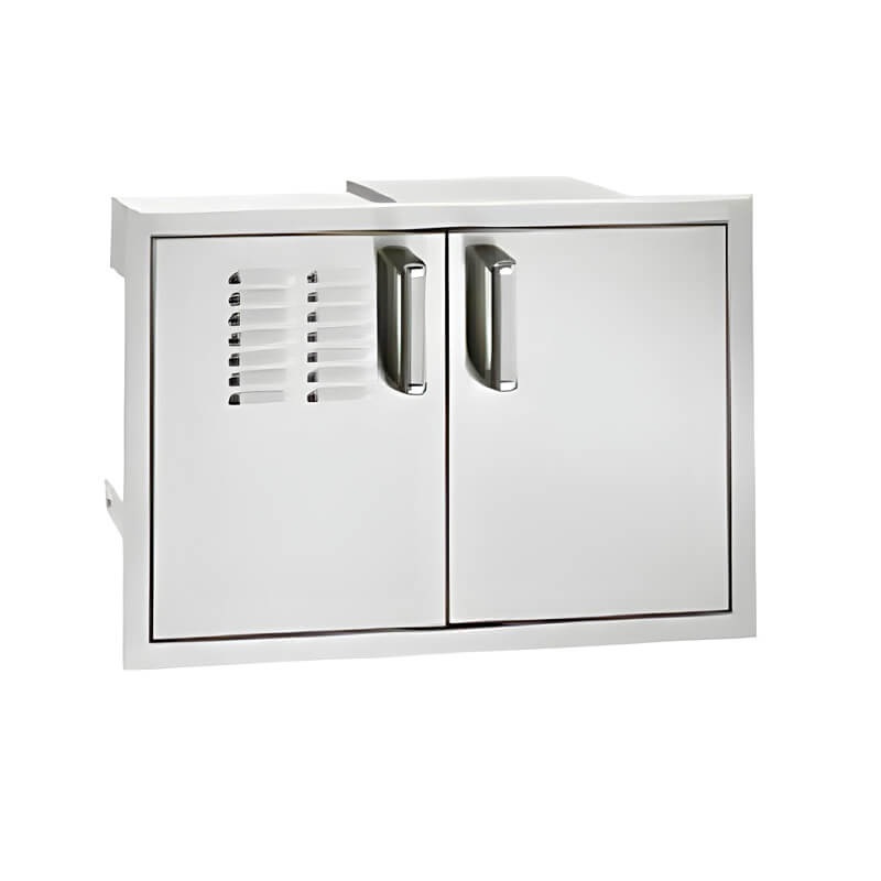 Fire Magic Premium Flush 30 Inch Double Door with Drawers & Propane Tank Storage - 53930SC-12T