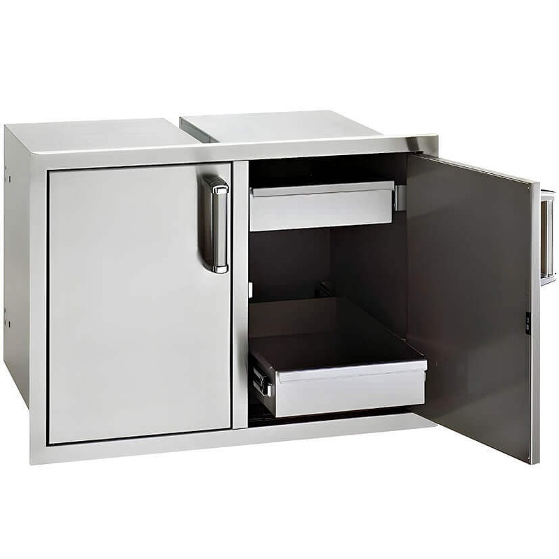Fire Magic Premium Flush 30 Inch Enclosed Cabinet Storage With Drawers - 53930SC-22