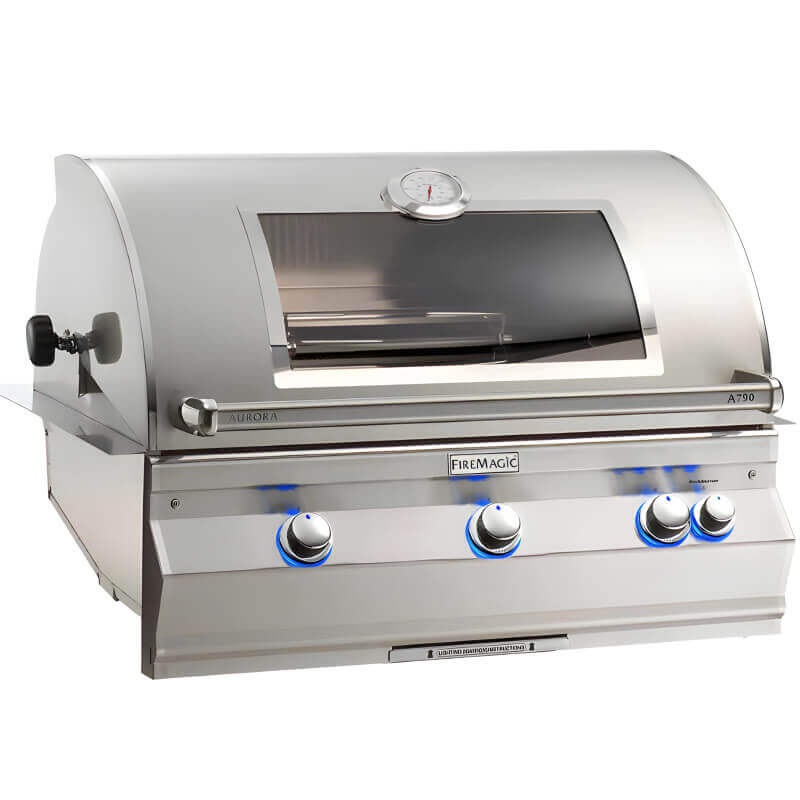 Fire Magic Aurora A790I 36-Inch Built-In Gas Grill w/ Magic View Window & Rotisserie