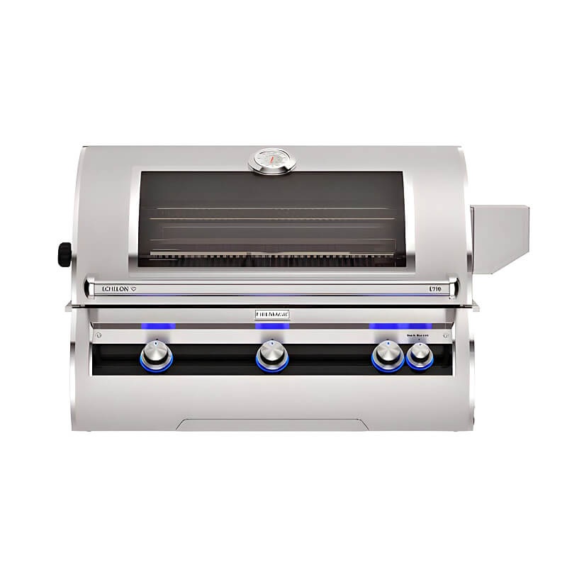 Fire Magic Echelon Diamond E790i 36-Inch Built-In Gas Grill with Analog Thermometer, Magic View Window, & Rotisserie