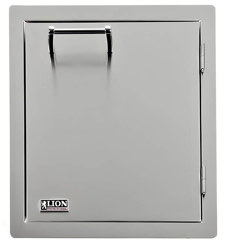 Lion 17-Inch Vertical Single Access Door With Towel Rack - L62945