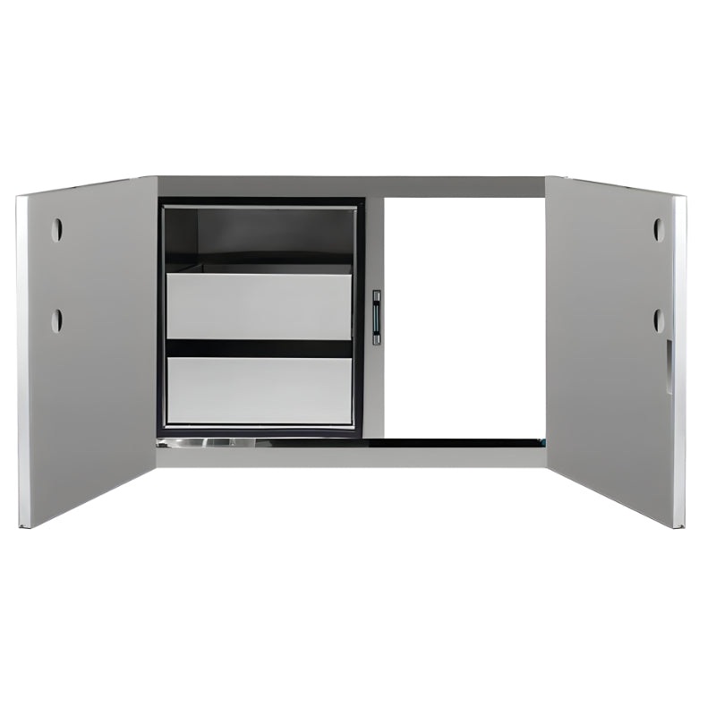 Summerset 36 Inch Two Drawer Dry Storage and Access Door Combo - DP-36AC
