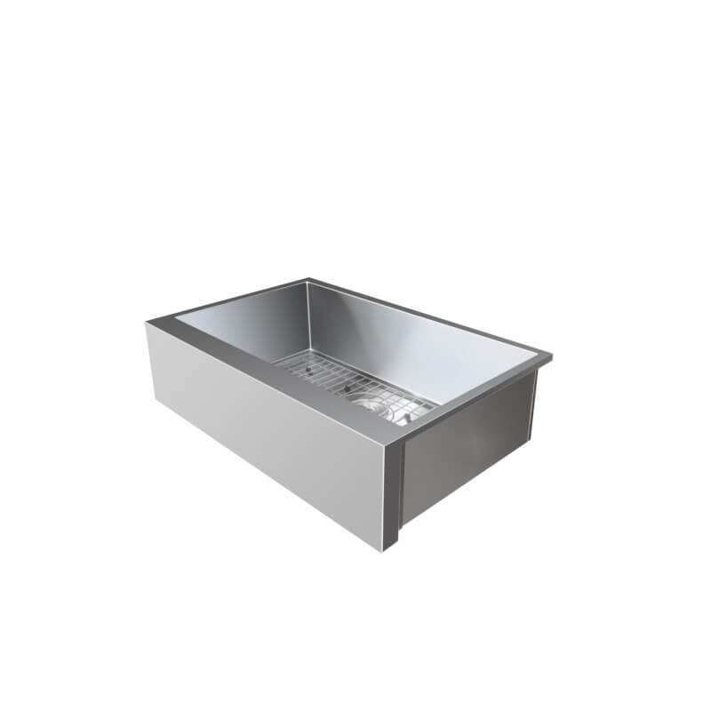 TrueFlame 32 Inch Outdoor Rated Farmhouse Sink - TF-NK-32FH-P