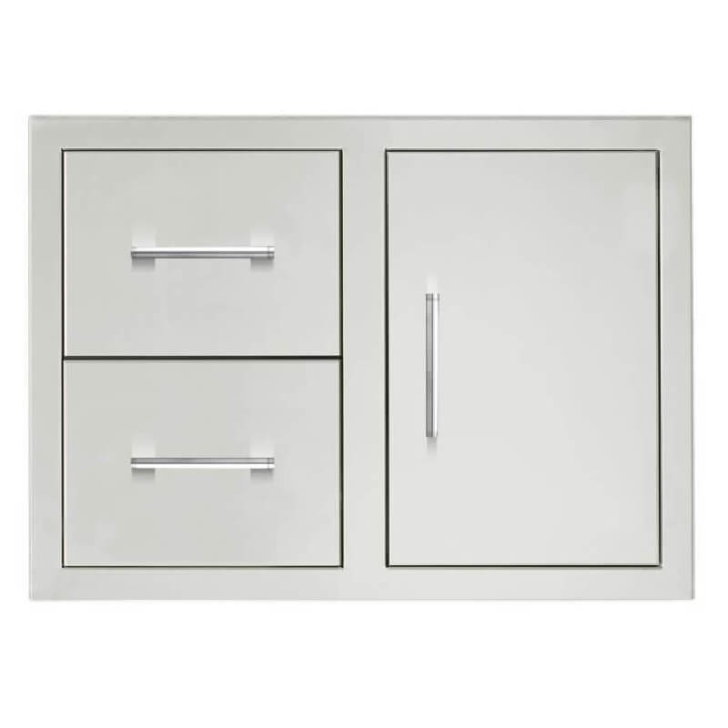 TrueFlame 33-Inch Masonry 2-Drawer & Access Door Combo - TF-DC2-33M