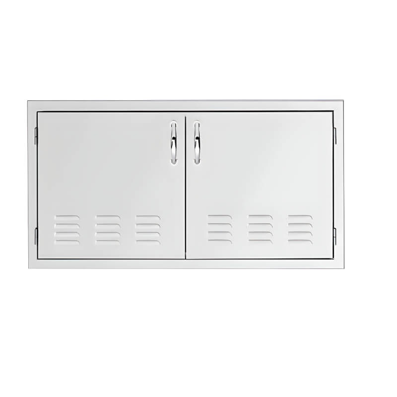 TrueFlame 33-Inch Vented Stainless Steel Double Access Door  - TF-DD-33V