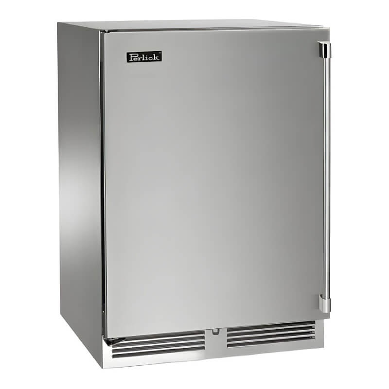 Perlick 24-Inch Signature Series Stainless Steel Outdoor Dual Zone Refrigerator/Wine Reserve w/ Lock - HP24CO-4-2