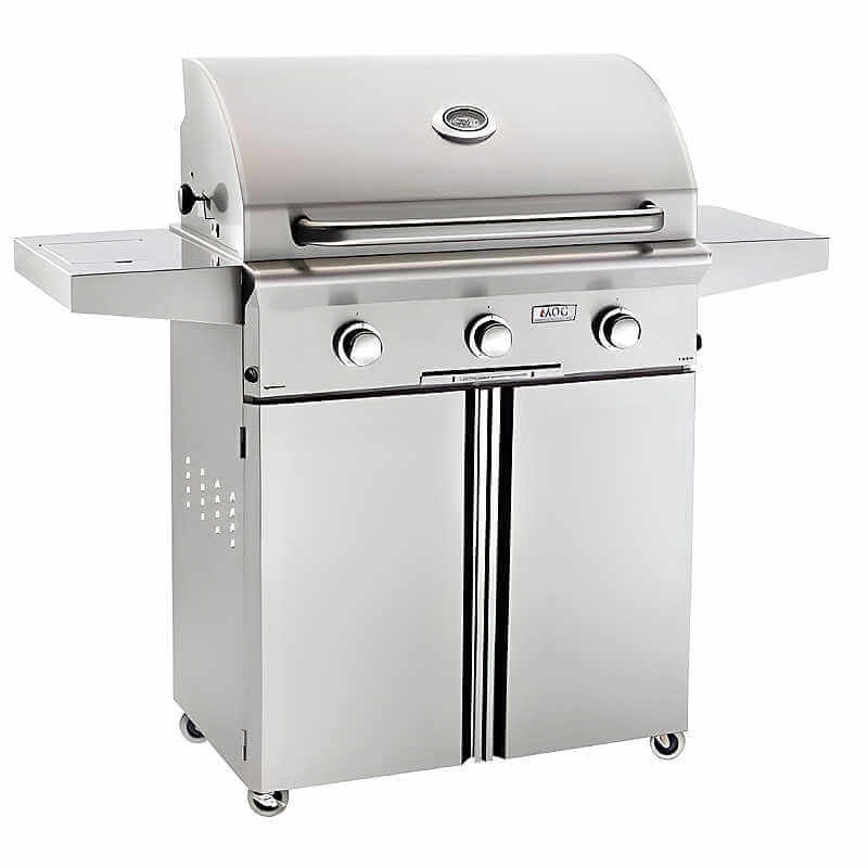 American Outdoor Grill L Series 30 Inch 3 Burner Portable Gas Grill With Side Burner -30PCL-00SP