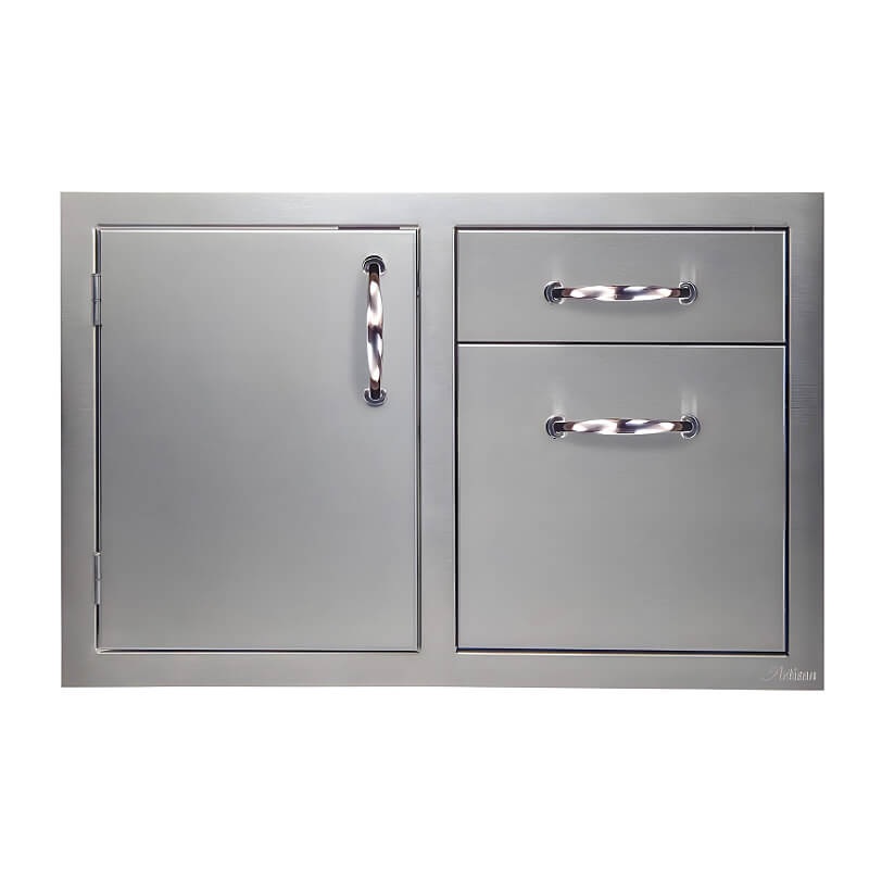 Artisan 32-Inch Single Access Door & Double Drawer Combo With Marine Armour