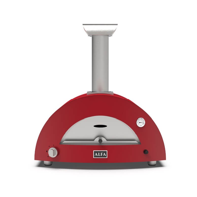 Alfa Moderno 2 Pizze Gas Pizza Oven - Ruby Red