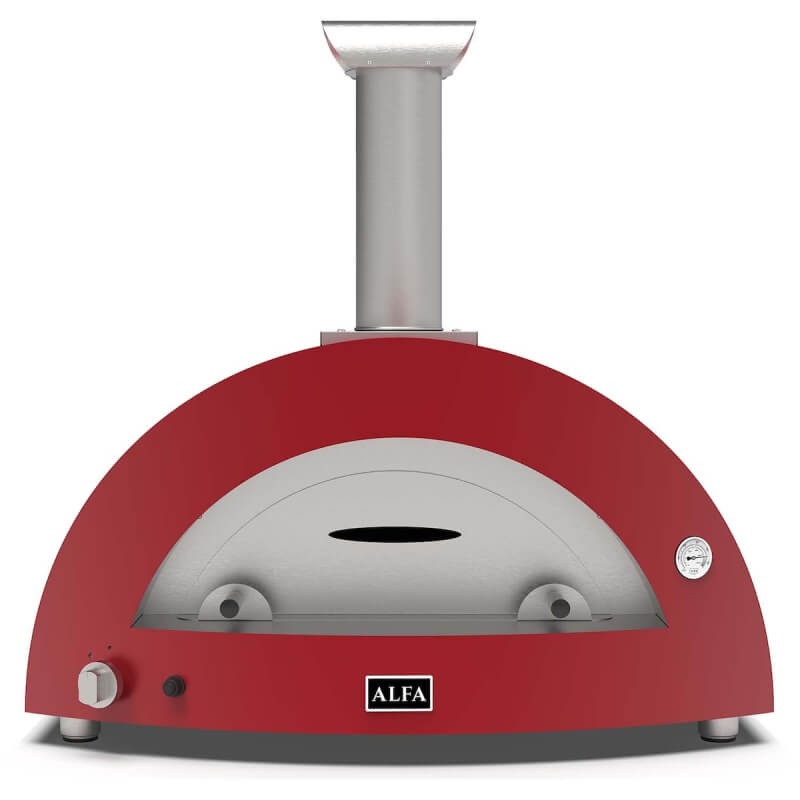 Alfa Moderno 5 Pizze Gas Pizza Oven - Ruby Red