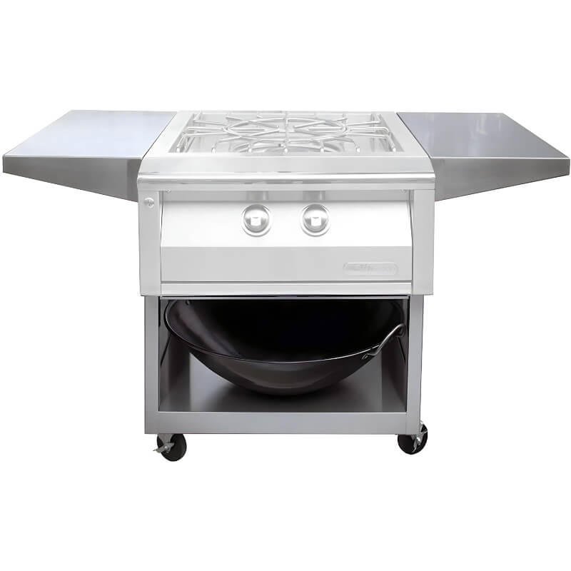 Alfresco 24-Inch Cart For Versa Power Cooker With Marine Armour