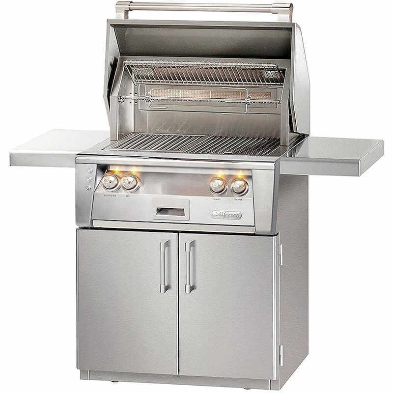 Alfresco ALXE 30-Inch Freestanding Gas Grill With Marine Armour And Rotisserie