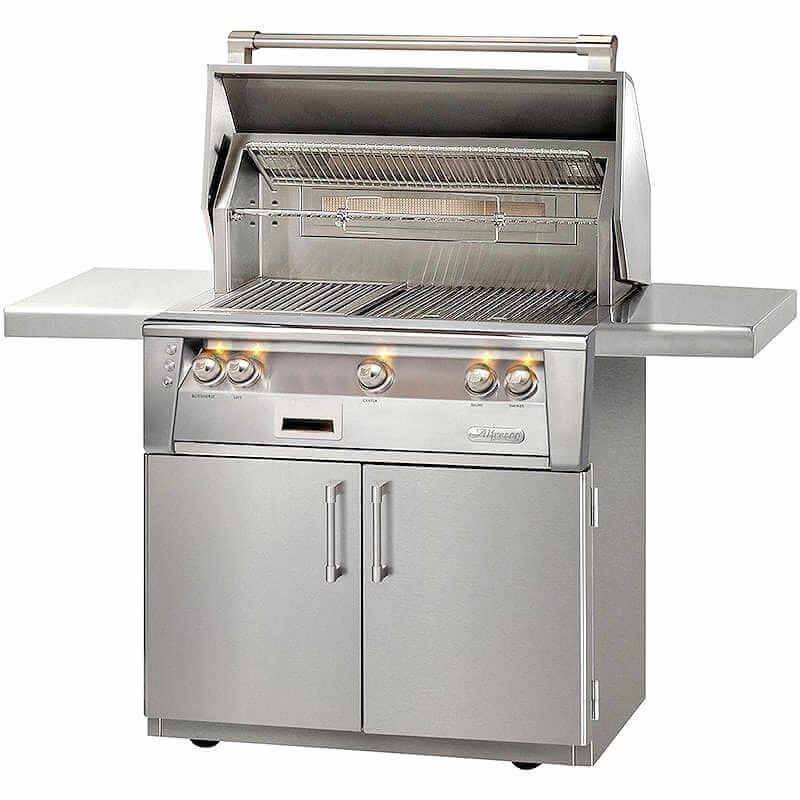 Alfresco ALXE 36-Inch Freestanding Gas Grill With Marine Armour & Rotisserie