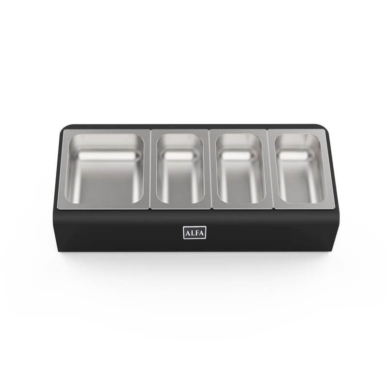 Alfa Forni Topping Station 4 Trays With Lids