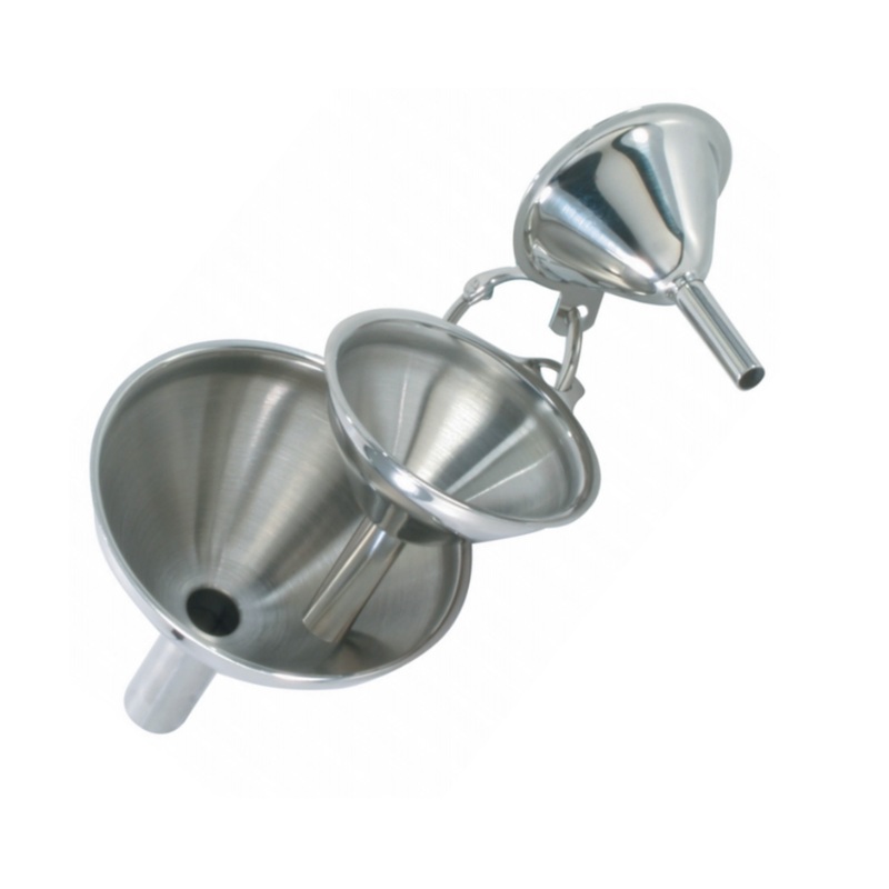 Danesco Stainless Steel Mini Funnel Set of Three