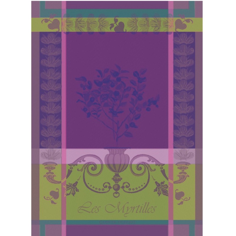 Garnier-Thiebaut Tea Towels - Myrtilles Violet