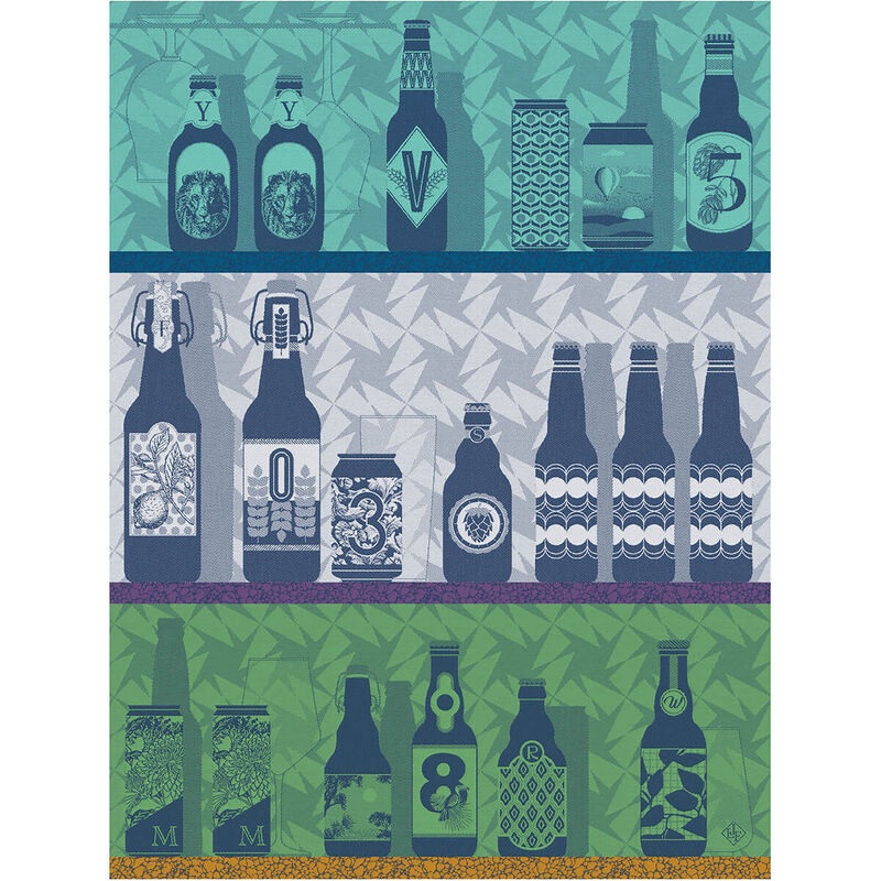 Jacquard Franais Cotton Tea Towel  - Neo Brasseurs Bleue