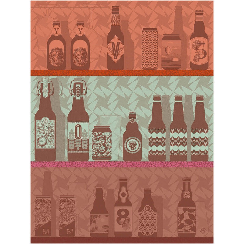 Jacquard Franais Cotton Tea Towel  - Neo Brasseurs Brune