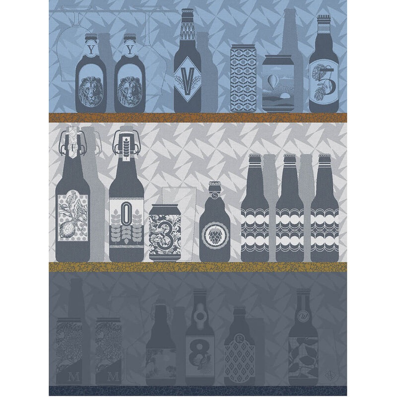 Jacquard Franais Cotton Tea Towel  - Neo Brasseurs Grise