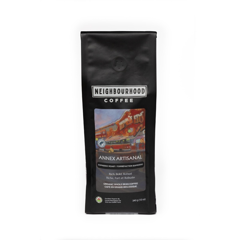 Neighbourhood Coffee Annex Artisanal - Espresso Roast | 100% Organic, Premium Arabica  340g / Ground